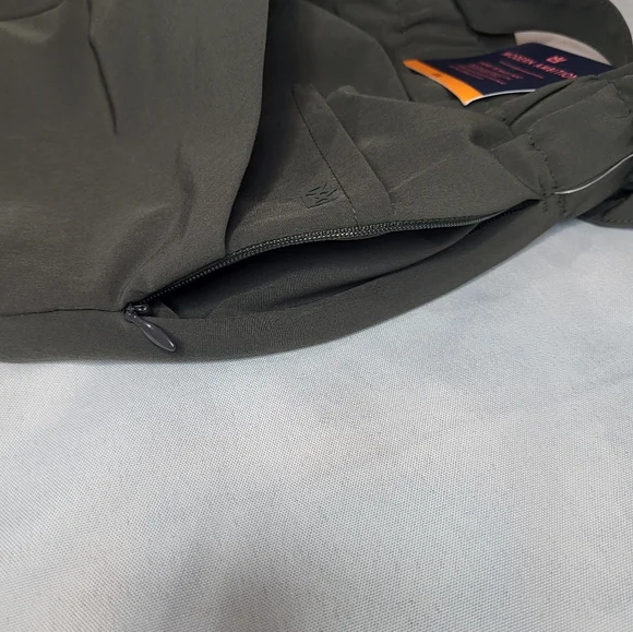 Modern Ambition Pants OLIVE Tie-Front Tapered Leg Pockets Elastic Waist Sz 2XL - Picture 14 of 16